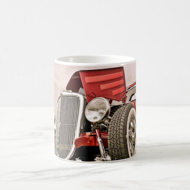 Caneca de Café de Carro Clássico Vermelho Colecion (Centro)
