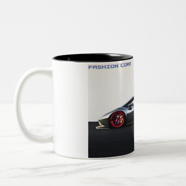 caneca de café de carro super esportivo em preto (Esquerda)