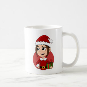 Caneca de café de cartoon de Natal