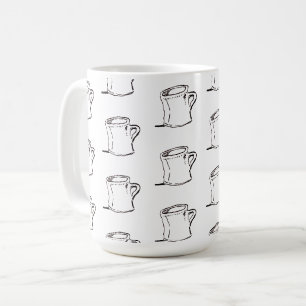 Caneca de Café de Cartoon Torto em uma Caneca