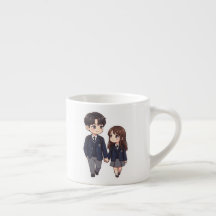 Caneca de Café de Casal de Estudantes de K-Drama F