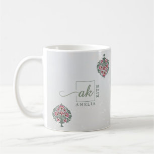 Caneca de café de casamento com estampa floral Mug