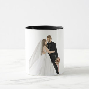 Caneca de Café de Casamento com Foto Personalizada