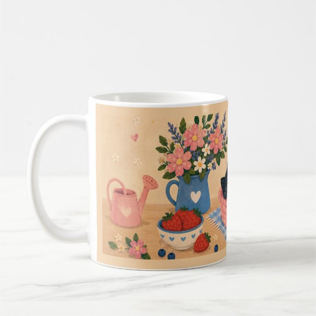 Caneca de Café de Cerâmica Aconchegante e Capricho (Esquerda)