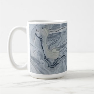 Caneca de Café de Cerâmica Blue Marble Swirl