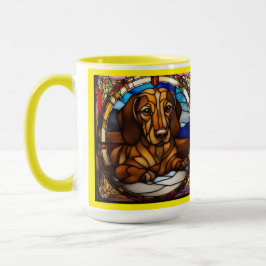 Caneca de Café de Cerâmica de Dachshund Fofa