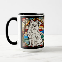 Caneca de Café de Cerâmica de Samoyed Fofa