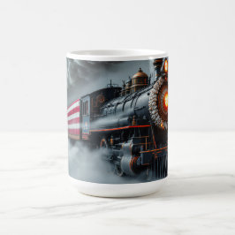 Caneca de Café de Cerâmica Liberdade Máquina a Vap