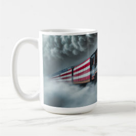 Caneca de Café de Cerâmica Liberdade Máquina a Vap