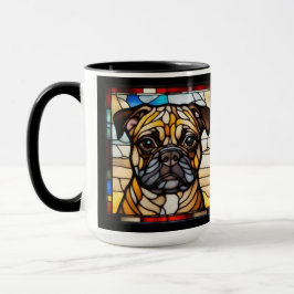 Caneca de Café de Cerâmica Pug Fofa