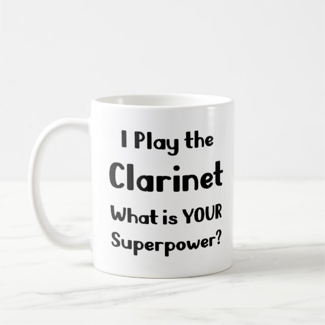 caneca de café de clarinetista (Esquerda)