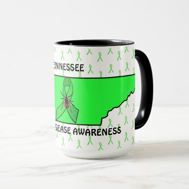 Caneca de Café de Conscientização sobre Doença de  (Frente Esquerda)