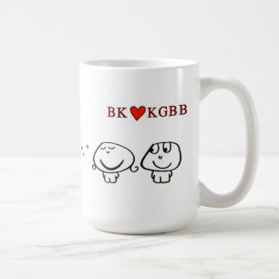 Caneca De Café De "coração KGBB BK "