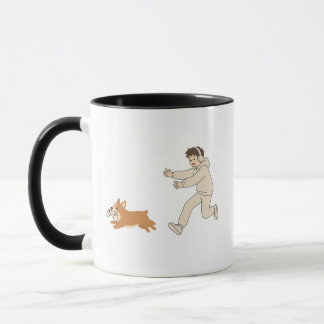 Caneca de Café de Corgi Fofo e Divertido para Joga