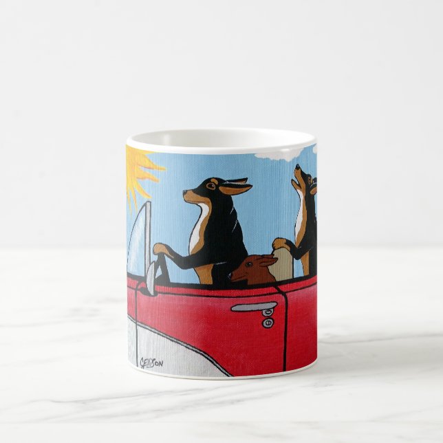 Caneca de café de cruzamento dos cães (Centro)