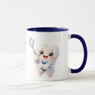 Caneca de Café de Dentista com Dente Fofo Presen