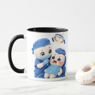 Caneca de Café de Dentista Fofo Paciente Bebê