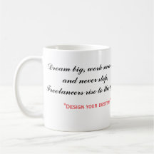 Caneca de Café de Design Repita. Trabalhe Duro. Cr