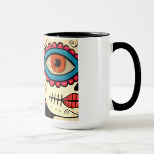 Caneca de café de "dia Rosa Mexicano" - do morto
