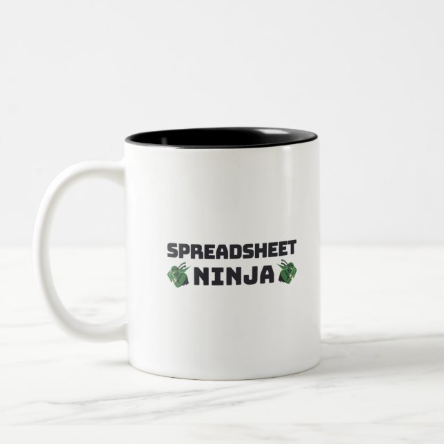Caneca de café de dois tons, Spreadsheet ninja (Esquerda)