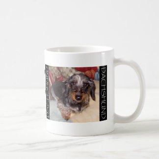 Caneca de café de Doxie do cabelo do fio