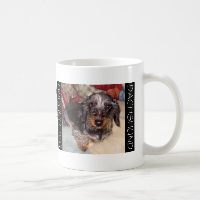 Caneca de café de Doxie do cabelo do fio (Direita)