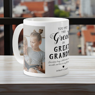 Caneca de Café de Duas Cores com Foto da Família d