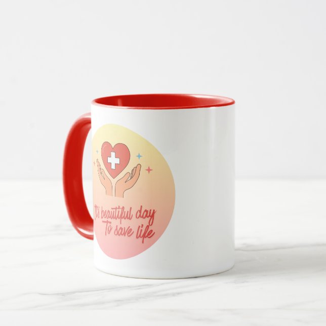 Caneca de Café de Enfermeira Fofa Doutora  (Frente Esquerda)
