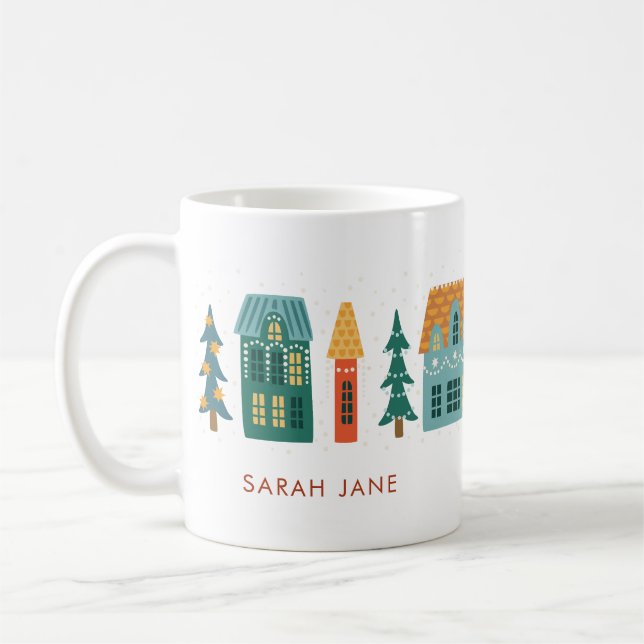 Caneca de Café de Férias de Inverno em Casa (Esquerda)