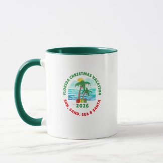 Caneca de Café de Férias de Natal na Flórida