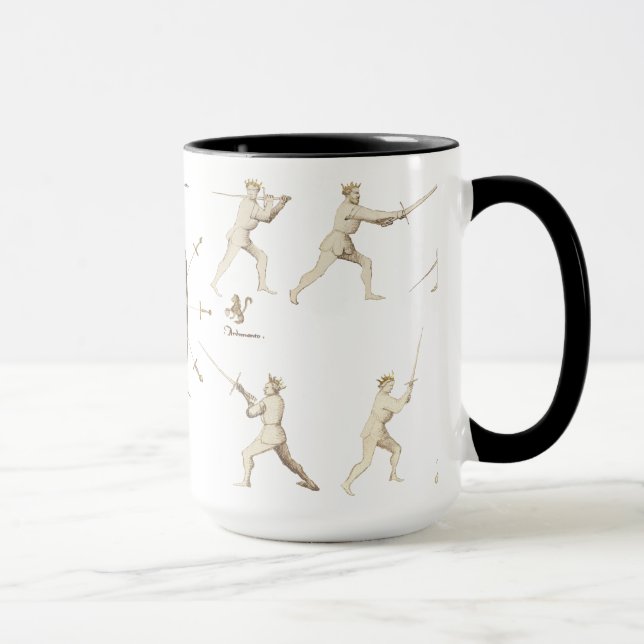 Caneca de café de Fiore dei Liberi (Direita)