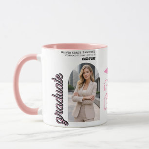 Caneca de Café de Formatura Black & Pink 2026 Pres