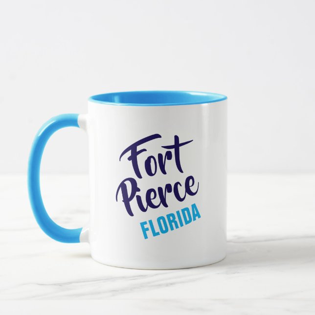 Caneca de café de Fort Pierce Flórida (Esquerda)