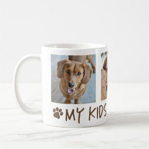 Caneca de Café de Foto com Meus Filhos Têm Patas 3