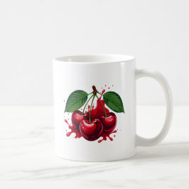 Caneca de Café de Frutas em Aquarela