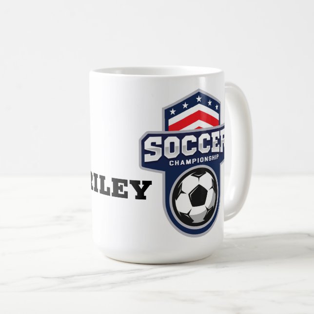 Caneca de Café de Futebol (Frente Esquerda)