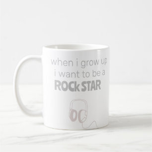 Caneca de Café de Futuro Astro do Rock