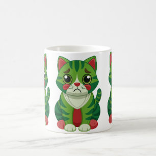 Caneca de Café de Gatinho Floral Fofa Adorável Ama