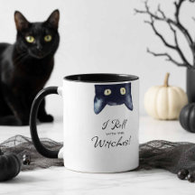 Caneca de Café de Gato Branco e Preto Engraçado