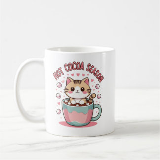 Caneca de Café de Gato de Inverno Fofo – Presente