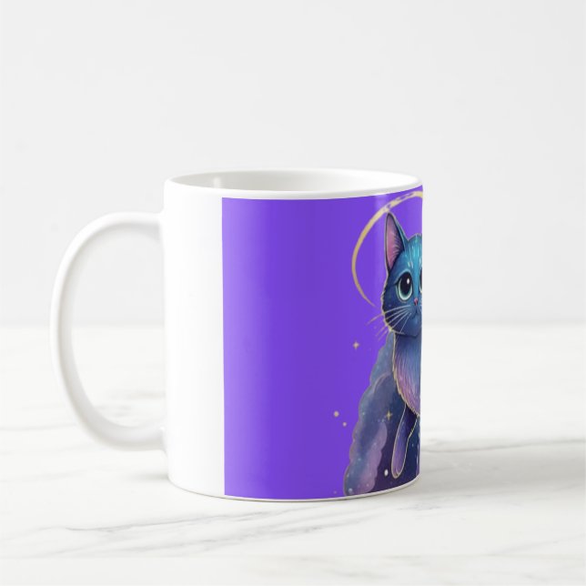 Caneca de Café de Gato Fofo (Esquerda)