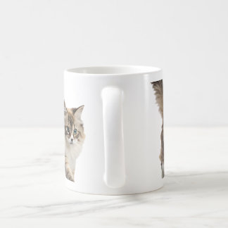 caneca de café de gato fofo e fofinho