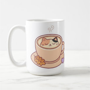Caneca de Café de Gato Fofo Kawaii