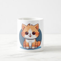 Caneca de Café de Gato Fofo Kawaii