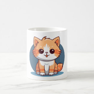Caneca de Café de Gato Fofo Kawaii