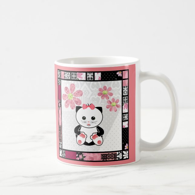 Caneca de café de gato pequeno (Direita)