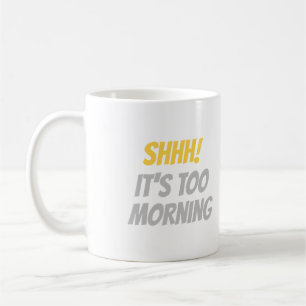 Caneca de Café de Gato Preguiçoso Engraçado – Shhh