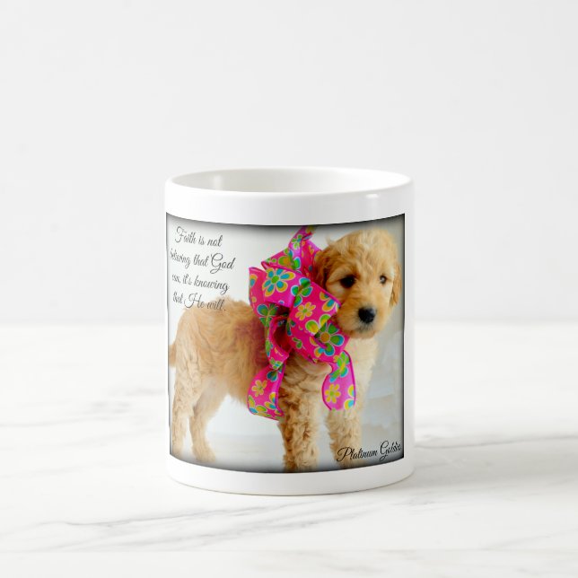 Caneca de café de Goldendoodle (Centro)