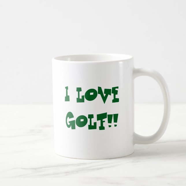 caneca de café de golfe humorística (Direita)