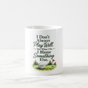 Caneca de Café de Golfe Presente de Humor de Golfi